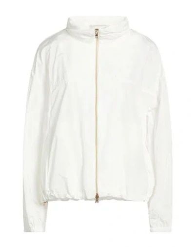 Herno Woman Jacket White Size 6 Polyester