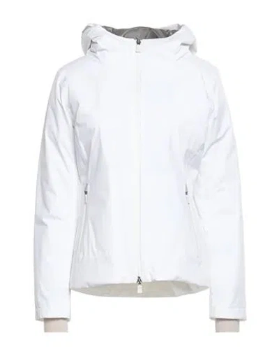 Herno Woman Jacket White Size 6 Polyester, Ptfe - Polytetrafluoroethylene, Polyamide, Elastane
