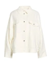 Herno Woman Jacket White Size 8 Linen, Metallic Fiber, Polyamide