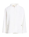 Herno Woman Jacket White Size 8 Polyester, Cotton