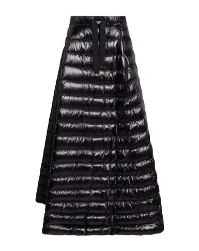 Herno Woman Maxi Skirt Black Size 2 Polyamide, Cotton, Polyester