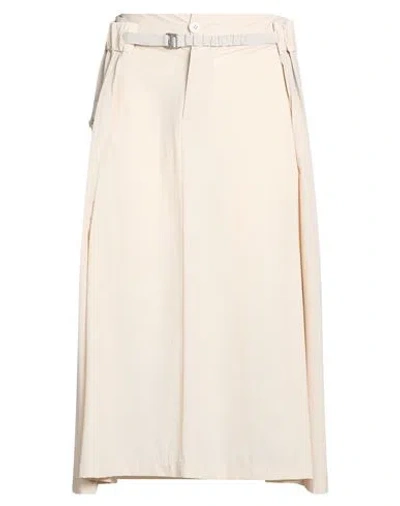 Herno Woman Midi Skirt Beige Size S Polyamide, Polyurethane In Neutral