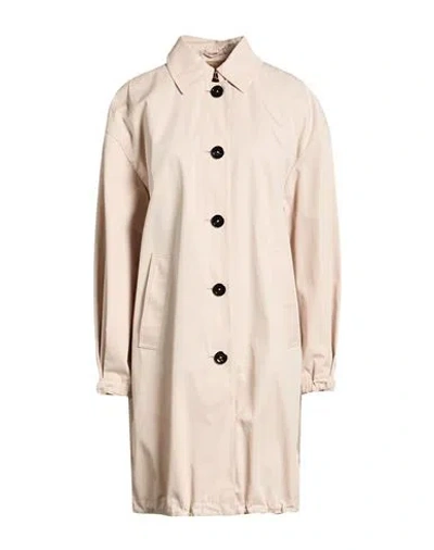 Herno Woman Overcoat & Trench Coat Beige Size 6 Cotton In Neutral