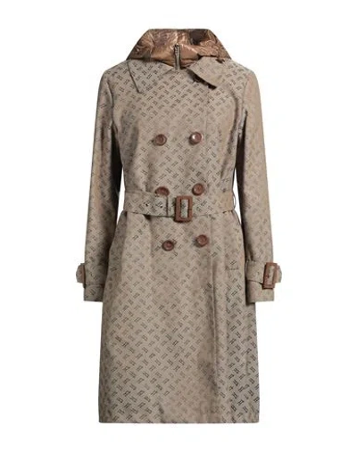 Herno Woman Overcoat & Trench Coat Beige Size 6 Polyester, Cotton, Acrylic Resin In Brown