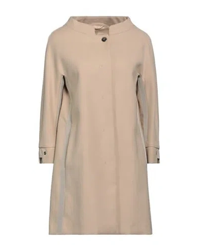 Herno Woman Overcoat & Trench Coat Beige Size 4 Cotton, Viscose In Beige