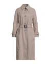 Herno Woman Overcoat & Trench Coat Beige Size 10 Linen In Beige