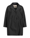 Herno Woman Overcoat & Trench Coat Black Size 8 Polyester, Polyamide, Elastane