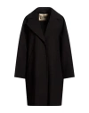 Herno Woman Overcoat & Trench Coat Black Size 14 Polyester