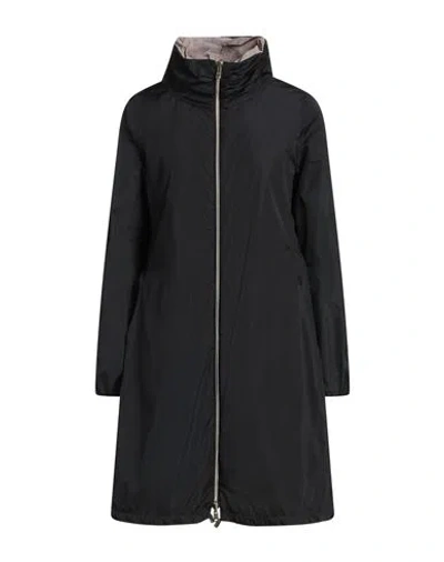 Herno Woman Overcoat & Trench Coat Black Size 6 Polyester