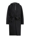 Herno Woman Overcoat & Trench Coat Black Size 6 Polyester, Ptfe - Polytetrafluoroethylene In Black