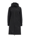 Herno Long Length Quilted Coat With High Collar In Black