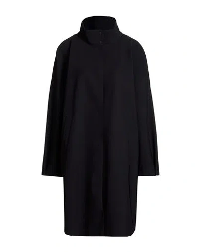 Herno Woman Overcoat & Trench Coat Black Size 8 Polyamide, Elastane