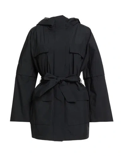 Herno Woman Overcoat & Trench Coat Black Size 8 Polyester
