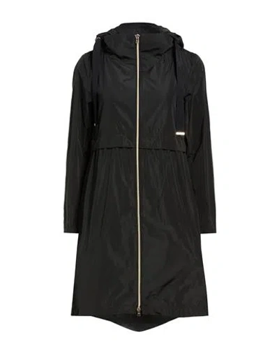Herno Woman Overcoat & Trench Coat Black Size 8 Polyester