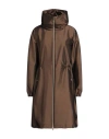 Herno Woman Overcoat & Trench Coat Brown Size 12 Polyester, Polyamide, Elastane