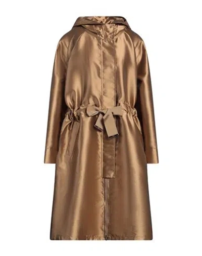 Herno Woman Overcoat & Trench Coat Camel Size 12 Polyester In Beige