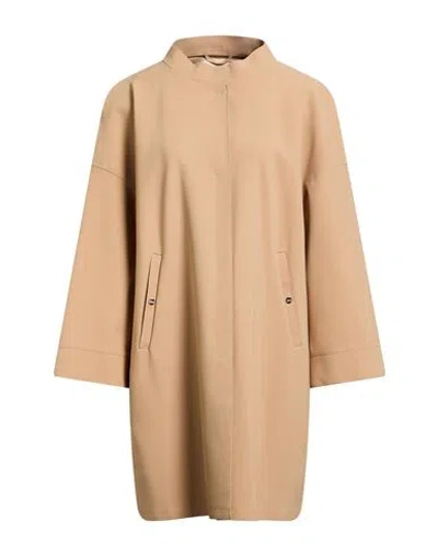Herno Woman Overcoat & Trench Coat Camel Size 14 Polyamide, Elastane In Brown