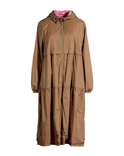 Herno Woman Overcoat & Trench Coat Camel Size 6 Polyamide, Polyurethane In Beige