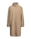 Herno Single-breasted Midi Coat In Beige