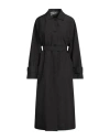 Herno Woman Overcoat & Trench Coat Charcoal Size 12 Polyester, Ptfe - Polytetrafluoroethylene In Grey