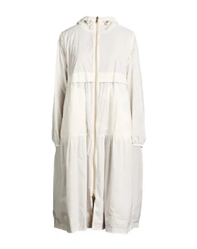Herno Woman Overcoat & Trench Coat Cream Size 4 Polyamide, Polyurethane In White