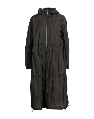 Herno Woman Overcoat & Trench Coat Dark Green Size 6 Polyamide, Polyurethane Resin, Polyurethane In Green