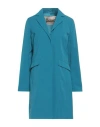 Herno Woman Overcoat & Trench Coat Deep Teal Size 6 Polyester, Cotton In Green