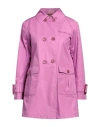 Herno Woman Overcoat & Trench Coat Fuchsia Size 10 Cotton, Polyester In Purple