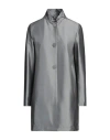 Herno Woman Overcoat & Trench Coat Grey Size 6 Polyester, Polyamide, Elastane In Grey