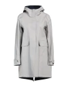 Herno Woman Overcoat & Trench Coat Grey Size 6 Cotton, Elastane In Gray