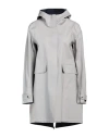 Herno Woman Overcoat & Trench Coat Grey Size 6 Cotton, Elastane