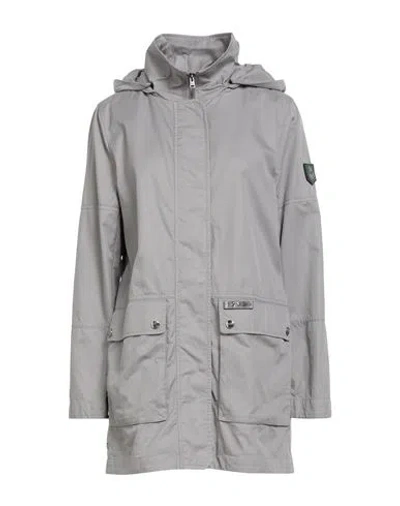 Herno Woman Overcoat & Trench Coat Grey Size 6 Cotton, Polyester In Gray