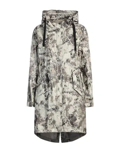 Herno Woman Overcoat & Trench Coat Grey Size 6 Cotton, Polyurethane, Acetate In Gray