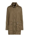 Herno Woman Overcoat & Trench Coat Khaki Size 2 Cotton, Polyester In Brown