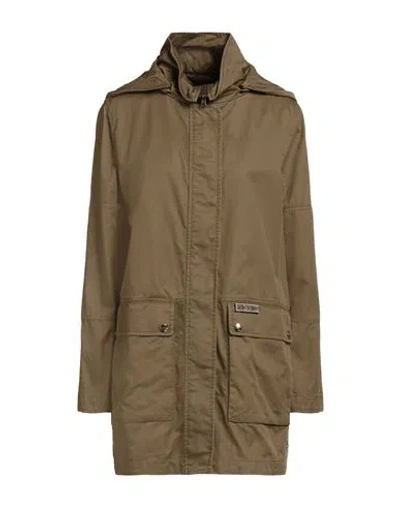 Herno Woman Overcoat & Trench Coat Khaki Size 2 Cotton, Polyester In Brown