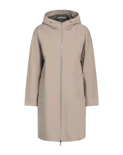 Herno Woman Overcoat & Trench Coat Light Brown Size 2 Polyester, Ptfe - Polytetrafluoroethylene In Beige