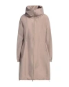 Herno Woman Overcoat & Trench Coat Light Brown Size 8 Polyester, Polyamide, Elastane In Beige