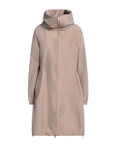Herno Woman Overcoat & Trench Coat Light Brown Size 8 Polyester, Polyamide, Elastane In Beige