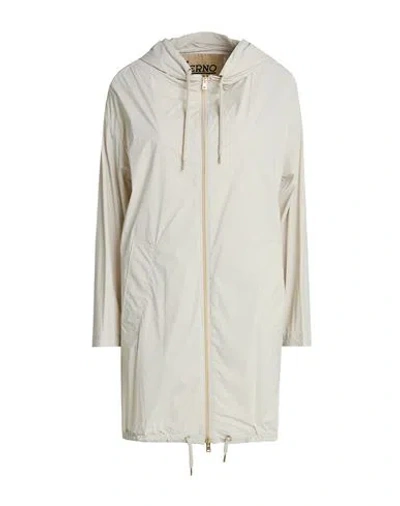 Herno Woman Overcoat & Trench Coat Light Grey Size 2 Polyamide, Elastane In Metallic