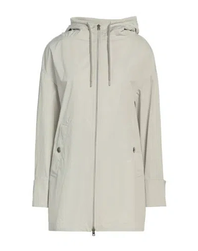 Herno Woman Overcoat & Trench Coat Light Grey Size 2 Polyester