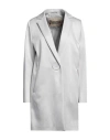 Herno Woman Overcoat & Trench Coat Light Grey Size 6 Polyamide, Acetate In Grey