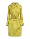 Herno Woman Overcoat Acid Green Size 8 Polyamide