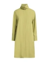 Herno Woman Overcoat & Trench Coat Lime Green Size 8 Polyester, Cotton In Green