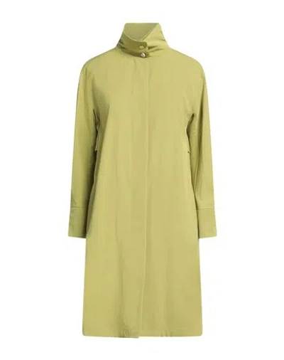 Herno Woman Overcoat & Trench Coat Lime Green Size 8 Polyester, Cotton