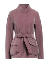 HERNO HERNO WOMAN OVERCOAT & TRENCH COAT MAUVE SIZE 6 POLYESTER, POLYAMIDE, ELASTANE