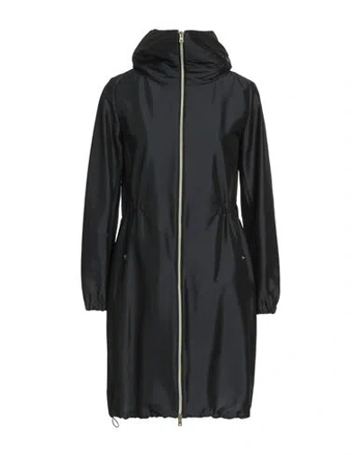 Herno Woman Overcoat & Trench Coat Midnight Blue Size 10 Polyester, Polyamide, Elastane