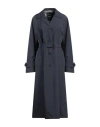 Herno Woman Overcoat & Trench Coat Midnight Blue Size 10 Polyester, Ptfe - Polytetrafluoroethylene