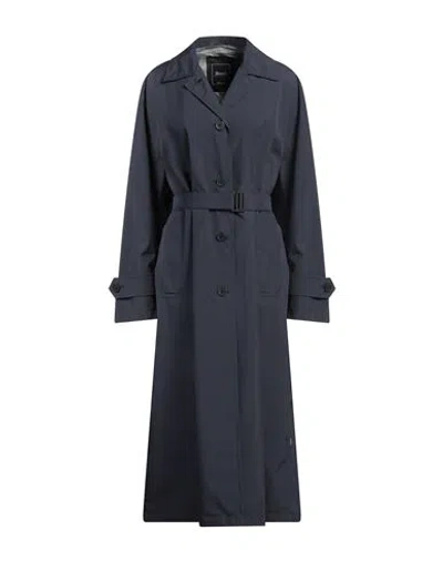 Herno Woman Overcoat & Trench Coat Midnight Blue Size 10 Polyester, Ptfe - Polytetrafluoroethylene In Blue