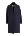 Herno Woman Overcoat & Trench Coat Midnight Blue Size 16 Cotton