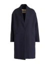 Herno Woman Overcoat & Trench Coat Midnight Blue Size 4 Cotton